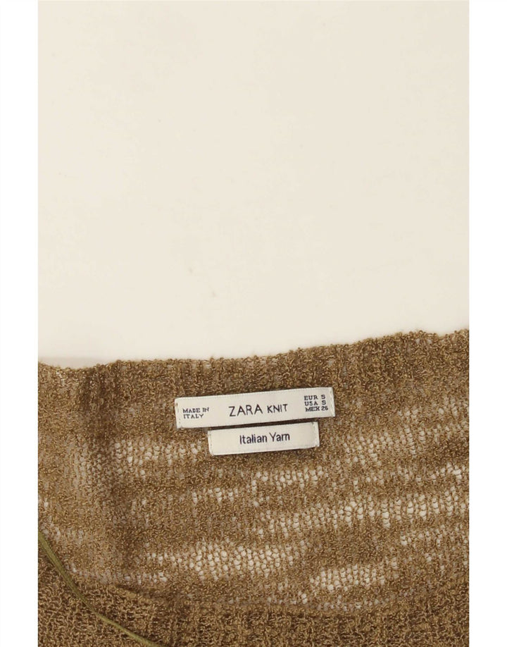 Zara Chemisier surdimensionné pour femme UK 10 Petit Kaki