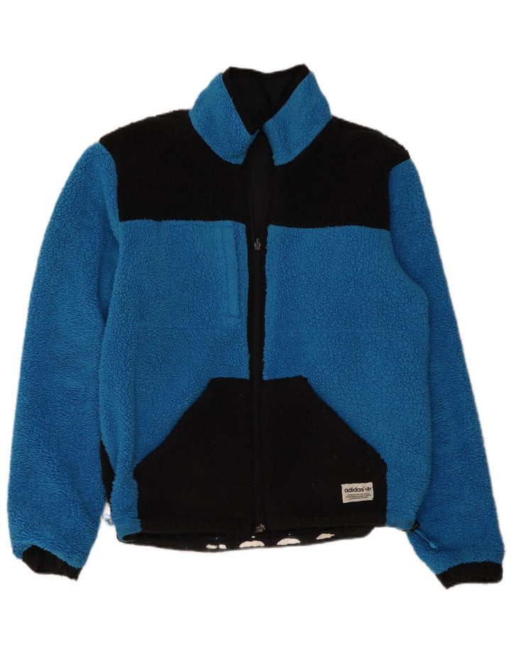 Adidas Veste réversible pour homme UK 38 Medium Noir Polyester