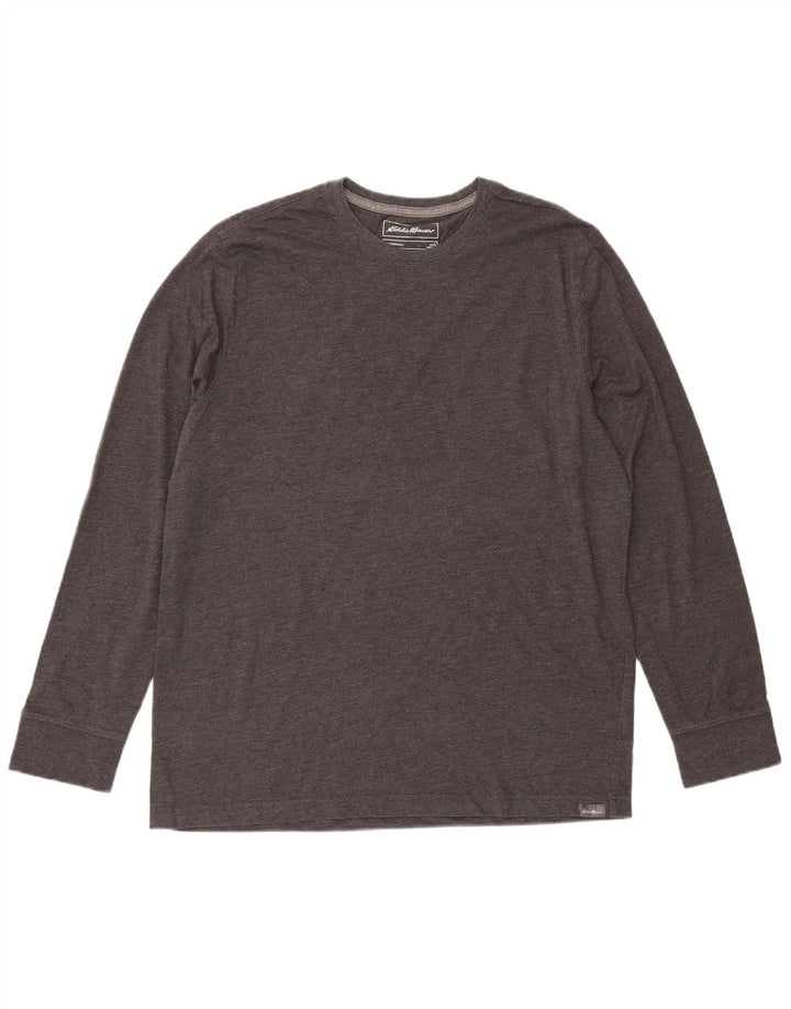 EDDIE BAUER Haut Homme Manches Longues Grand Coton Gris
