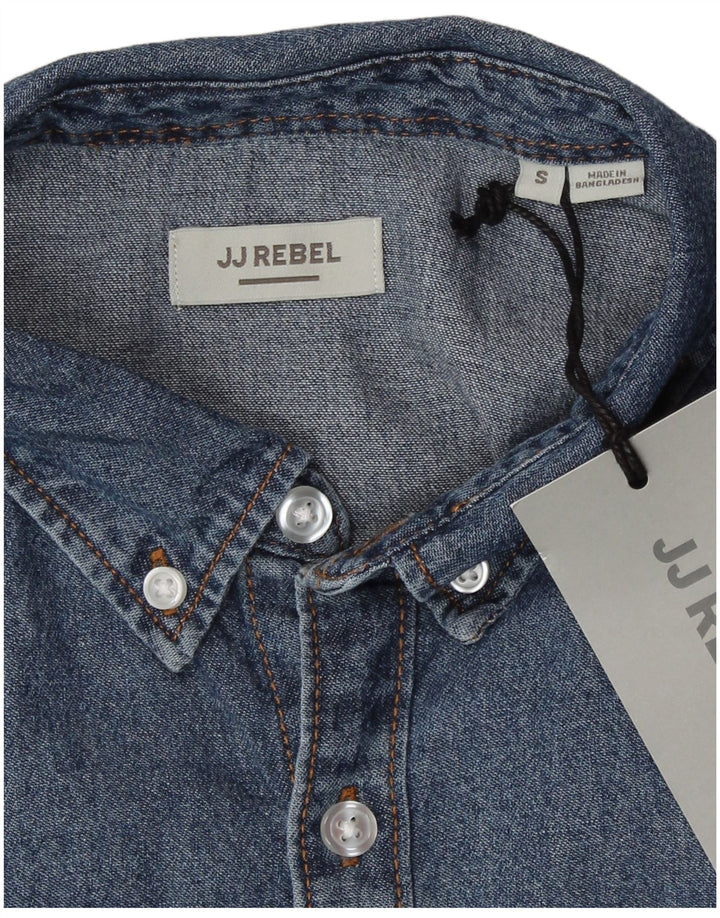 JJ Rebel Chemise Homme Petit Bleu Coton
