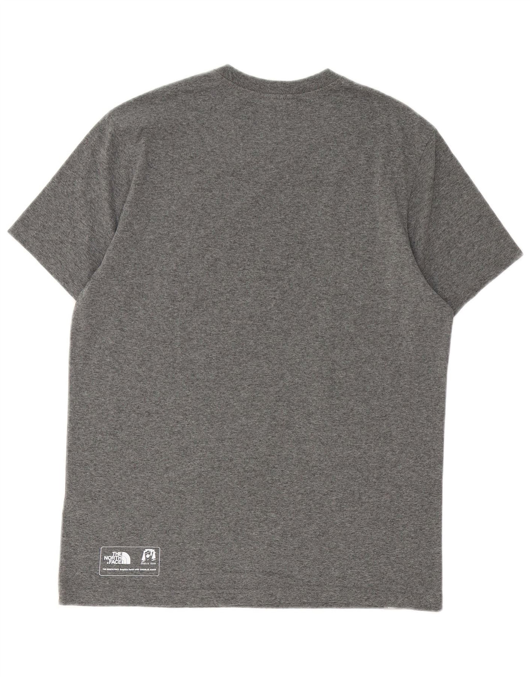 THE NORTH FACE T-Shirt Graphique Homme Gris Moyen Coton