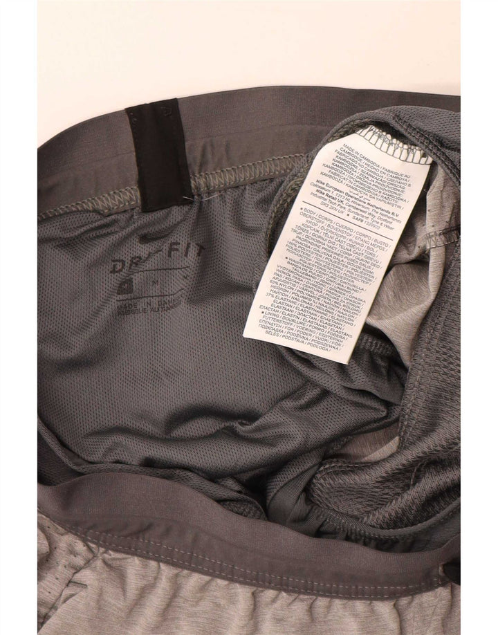 Short de sport Nike Dri Fit Homme Gris Moyen Polyester
