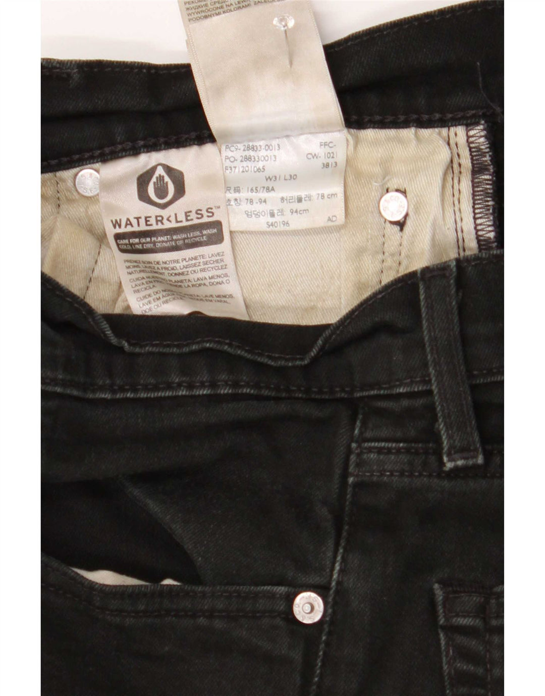 Levi's Jean Slim W31 L30 Homme Noir Coton