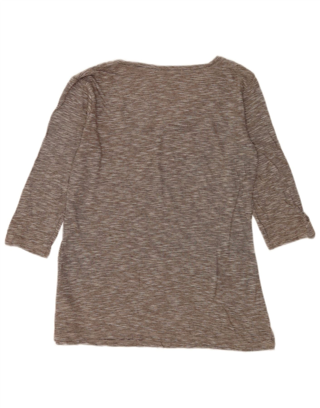 Marks & Spencer Haut à manches 3/4 pour femme UK 12 Gris moyen en coton moucheté