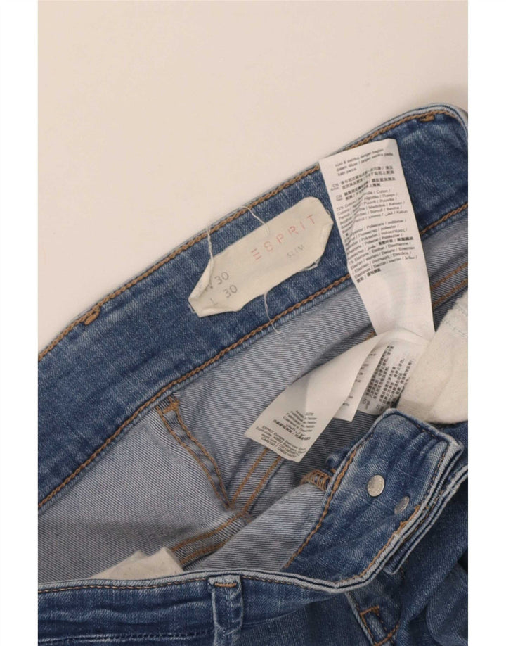 Esprit Jean Slim Femme W30 L30 Bleu Coton