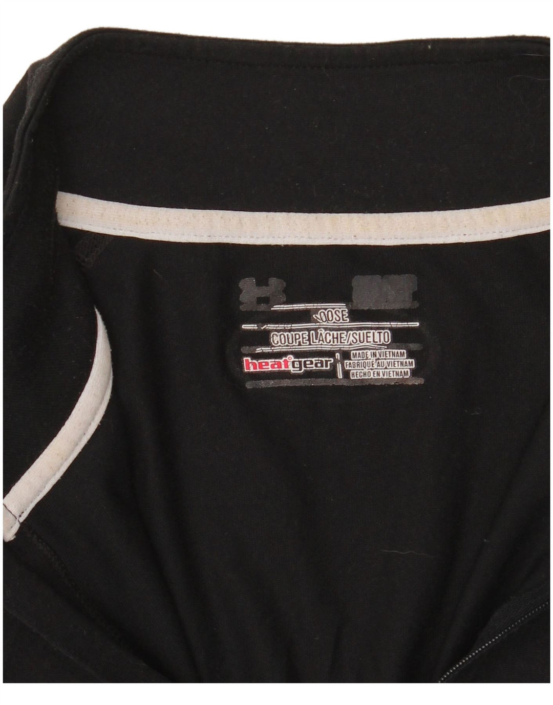 Under Armour Haut de Survêtement Heat Gear Zip Neck Homme Noir Moyen