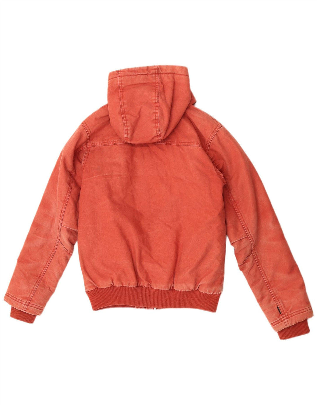 Quiksilver Veste Bomber à Capuche Femme UK 12 Coton Rouge Moyen