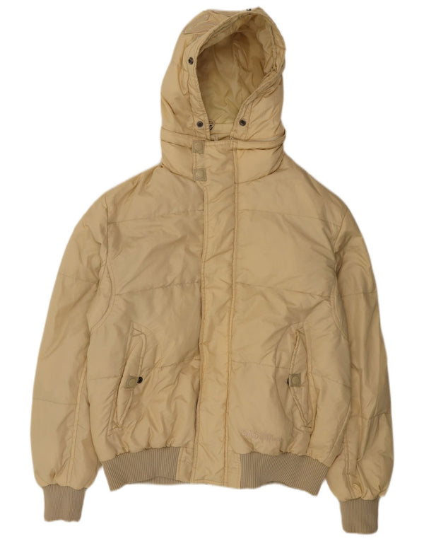 Gas Veste matelassée à capuche graphique pour homme UK 44 2XL Beige