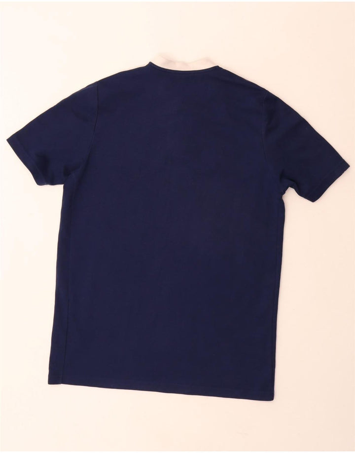 ADIDAS Hommes Leeds United Football Club T-Shirt Top Bleu Marine Moyen Coton