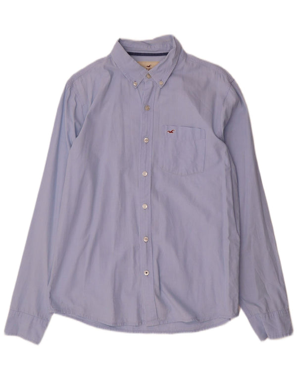 Hollister Chemise Homme Large Bleu Coton