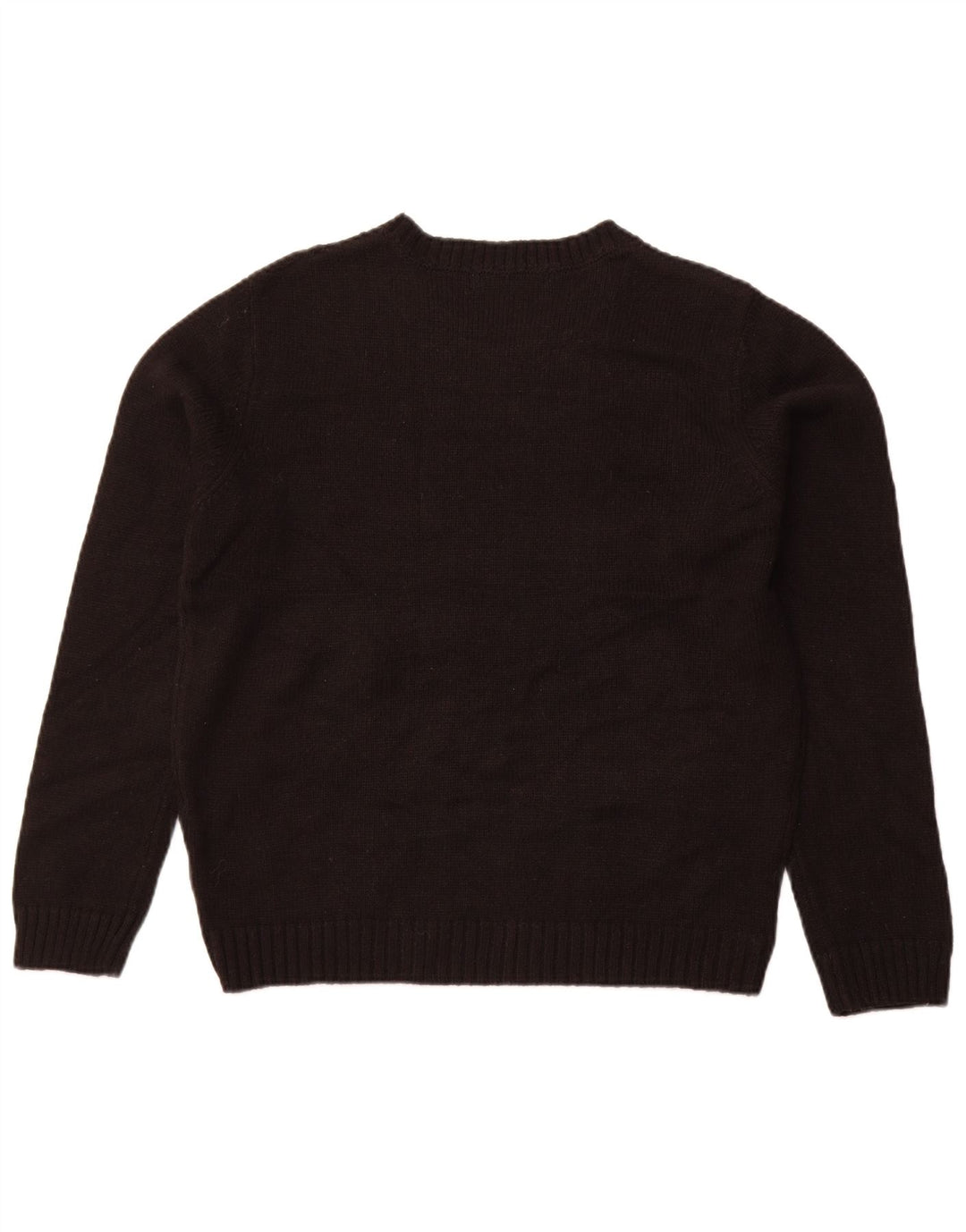 Zara Pull ras du cou pour femme UK 14 Grand Acrylique Noir