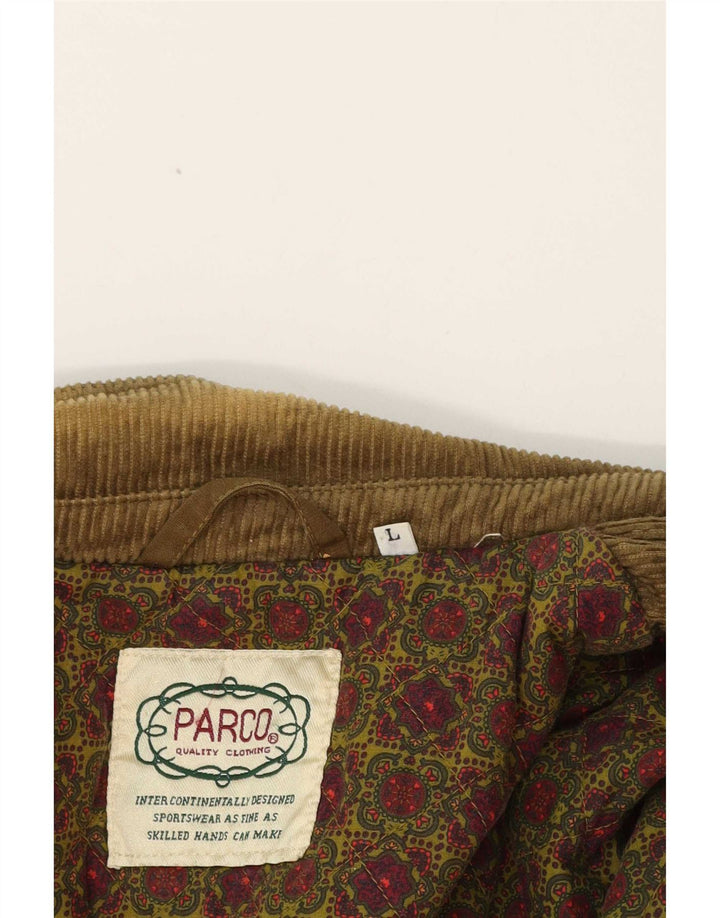 veste utilitaire homme vintage UK 40 Grand coton brun