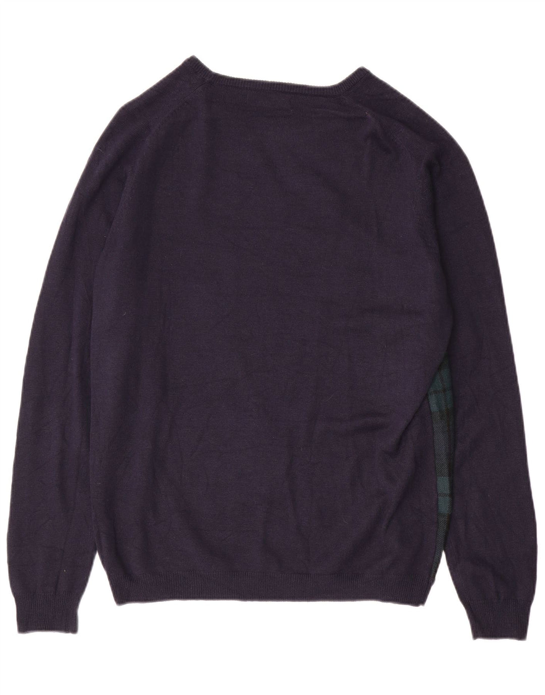 ZARA Pull col bateau pour homme XL Bleu marine à carreaux