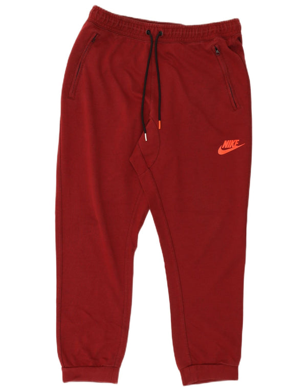 Nike Pantalon de survêtement pour homme Pantalon de jogging Large Bordeaux Polyester