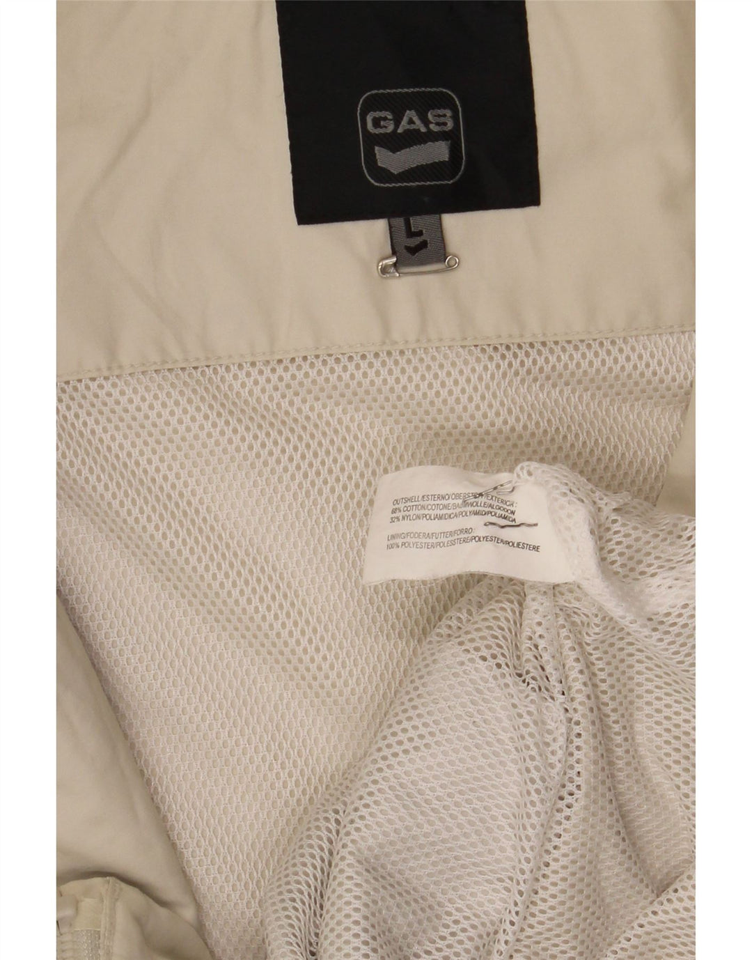 Gas Veste bomber à capuche pour homme UK 40 Grand coton blanc