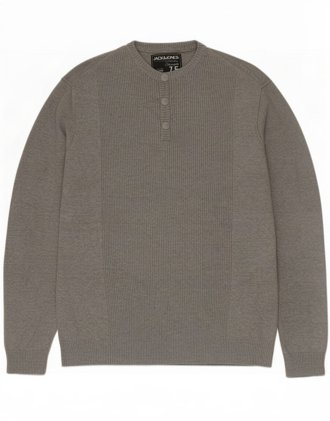 Jack & Jones Pull à col boutonné pour homme XL Gris