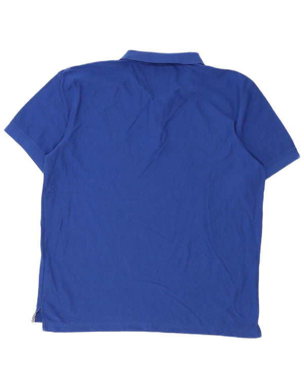 Tommy Hilfiger Polo coupe classique pour homme 2XL en coton color block bleu