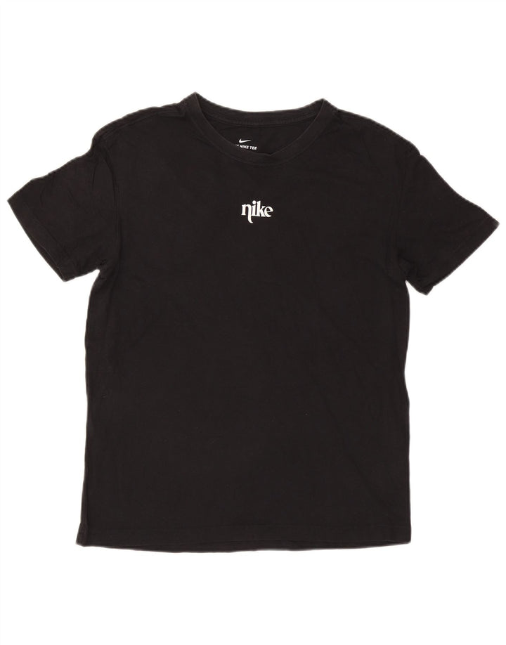 Nike T-shirt graphique pour homme en coton noir Taille S
