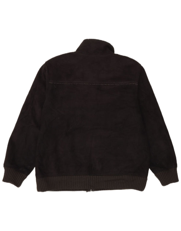 Marks & Spencer Veste polaire Sherpa pour homme UK 40 Large Noir Polyester