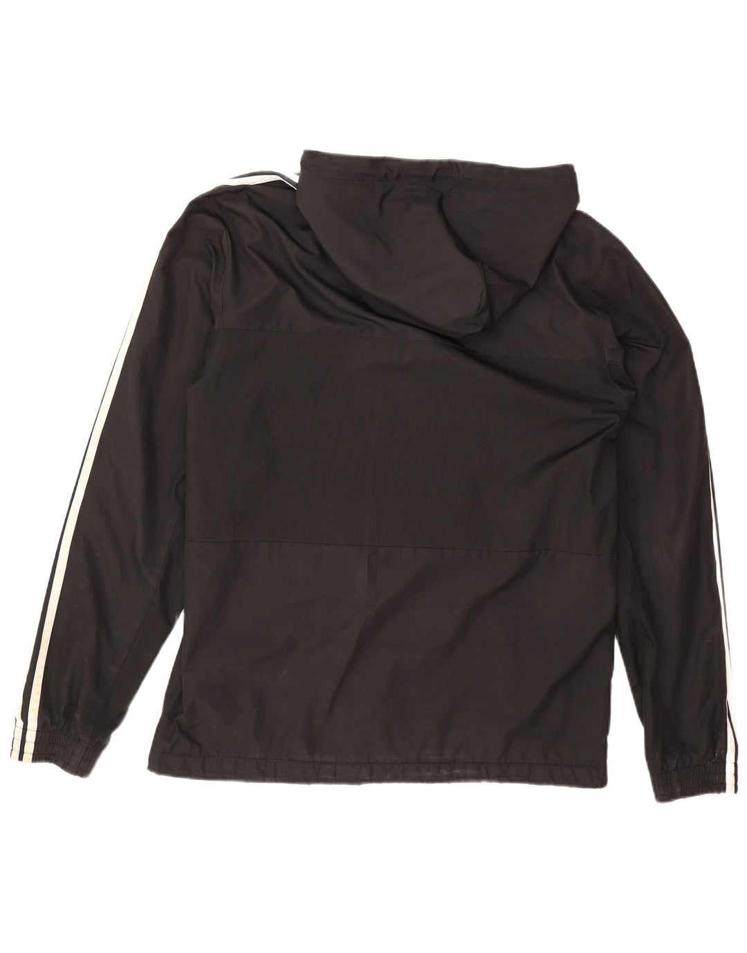 Adidas Veste de pluie à capuche pour homme UK 38 Medium Noir Polyester