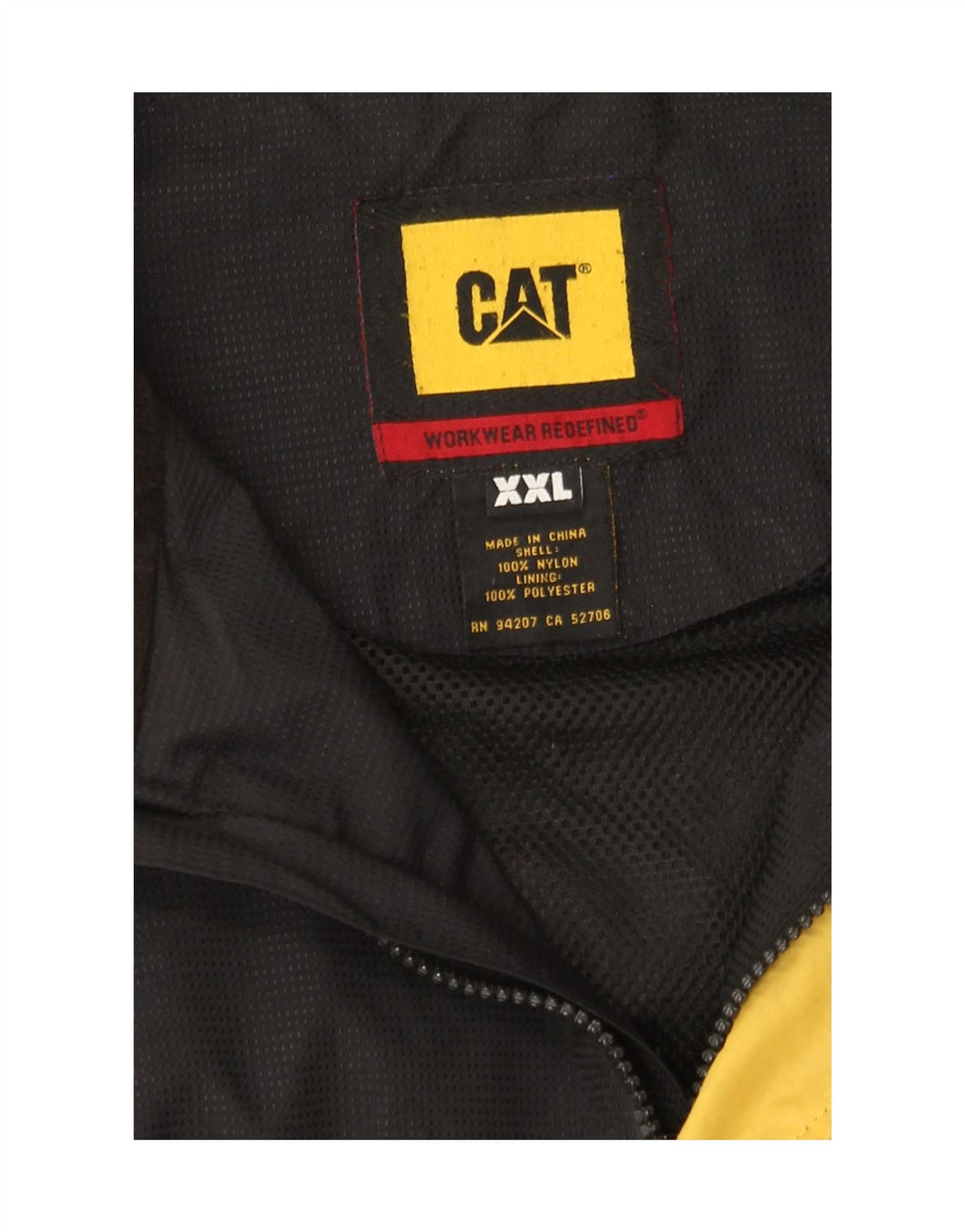CAT Veste de Pluie Homme UK 44 2XL Nylon Noir