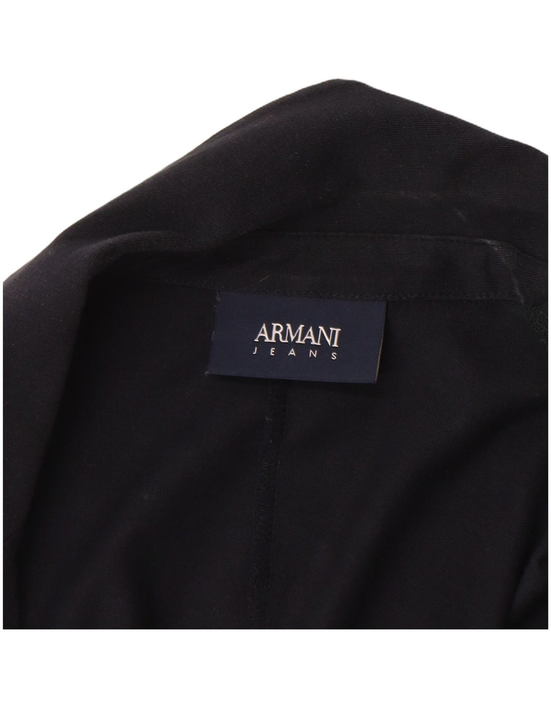 Armani Jeans Veste Blazer 2 Boutons Femme UK 18 XL Bleu Marine Coton