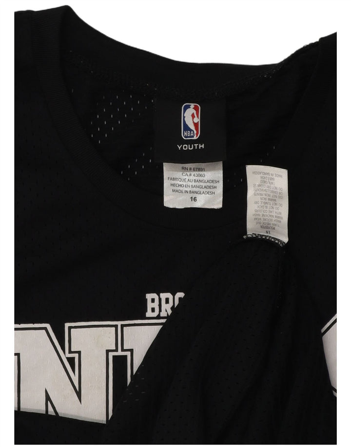 NBA Garçons Brooklyn Nets Graphic Débardeur 15-16 ans Noir Polyester