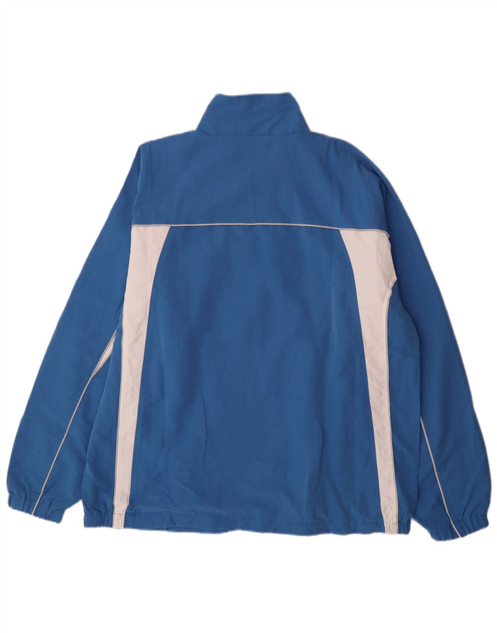 Asics Veste de survêtement pour homme 2XL Bleu Colorblock Polyester