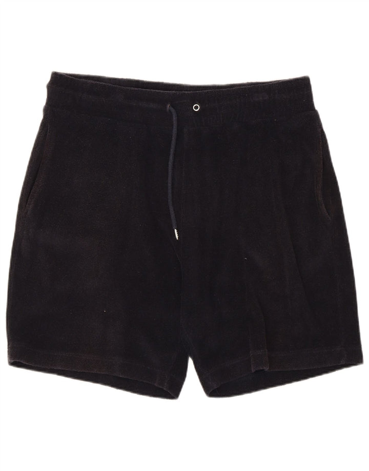 REISS Short de sport homme grand noir coton