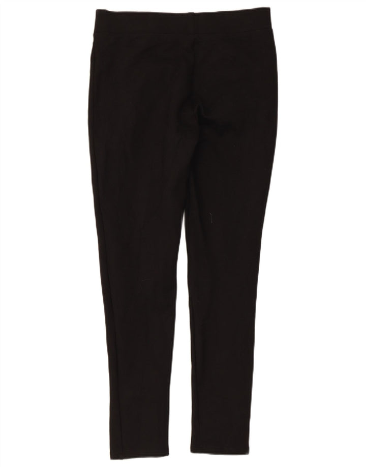 Zara Femme Pantalon Court Slim Moyen W28 L25 Viscose Noir