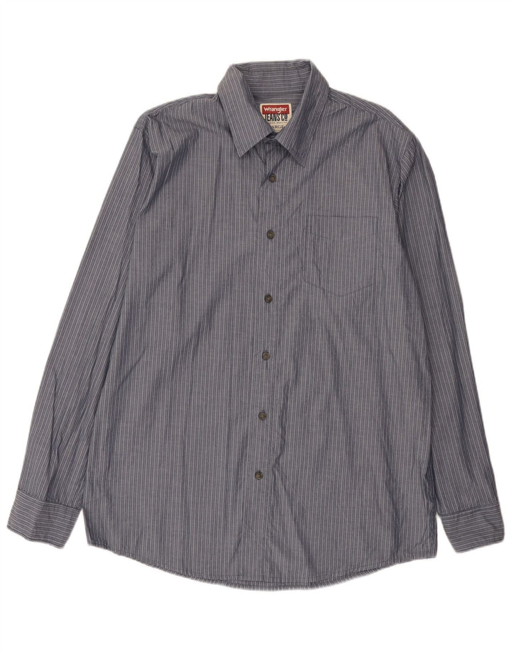 Wrangler Chemise Homme Large Bleu Rayure Coton