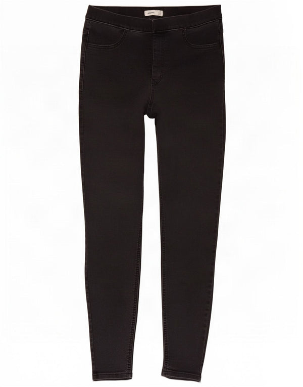 Marks & Spencer Jean Jegging Femme UK 12 Moyen W30 L27 Coton Noir