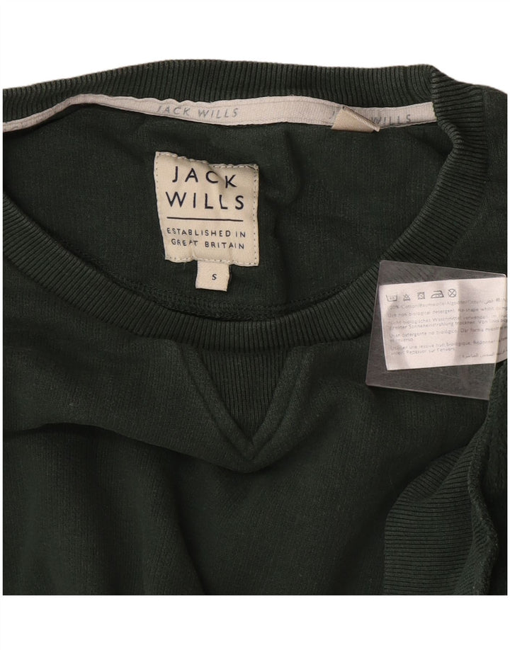 Jack Wills Sweat-shirt pour homme en coton vert petit