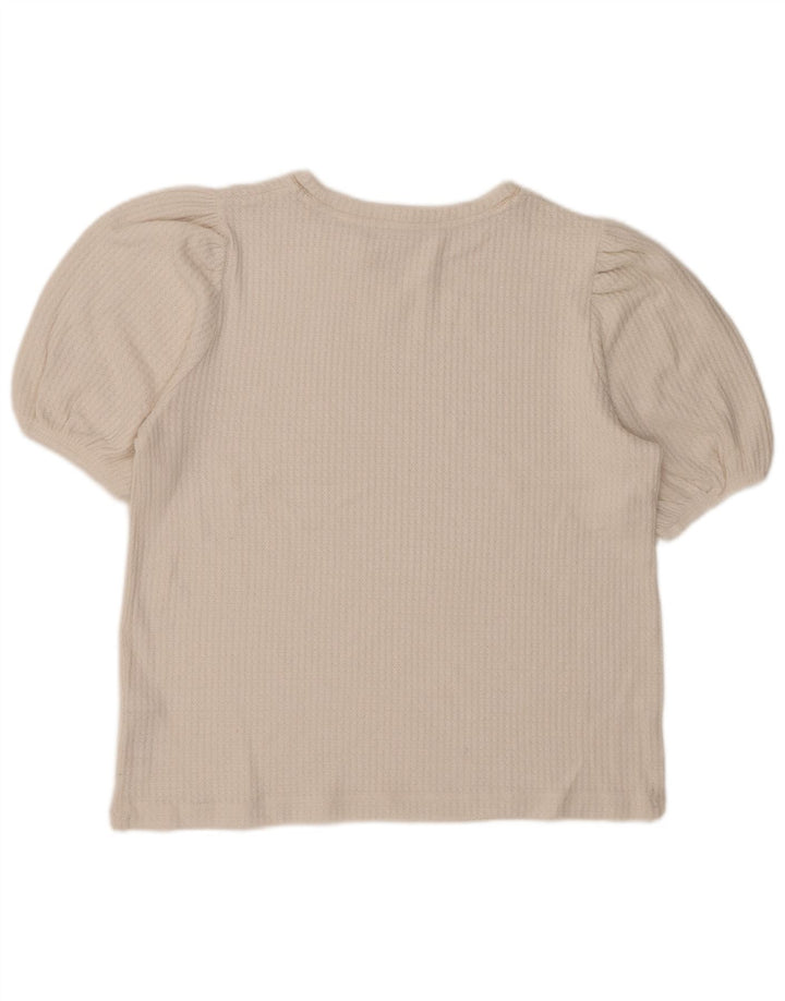 Marks & Spencer Chemisier pour femme UK 14 Medium Blanc Viscose