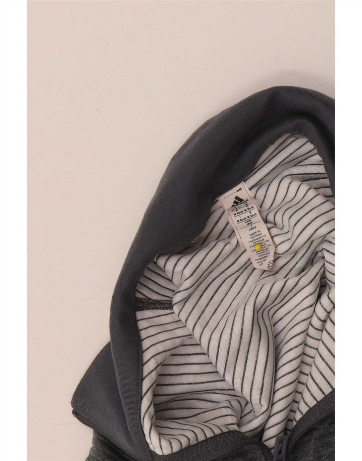 Adidas Femmes Climalite Pull Survêtement Top UK 12/14 Gris Moyen