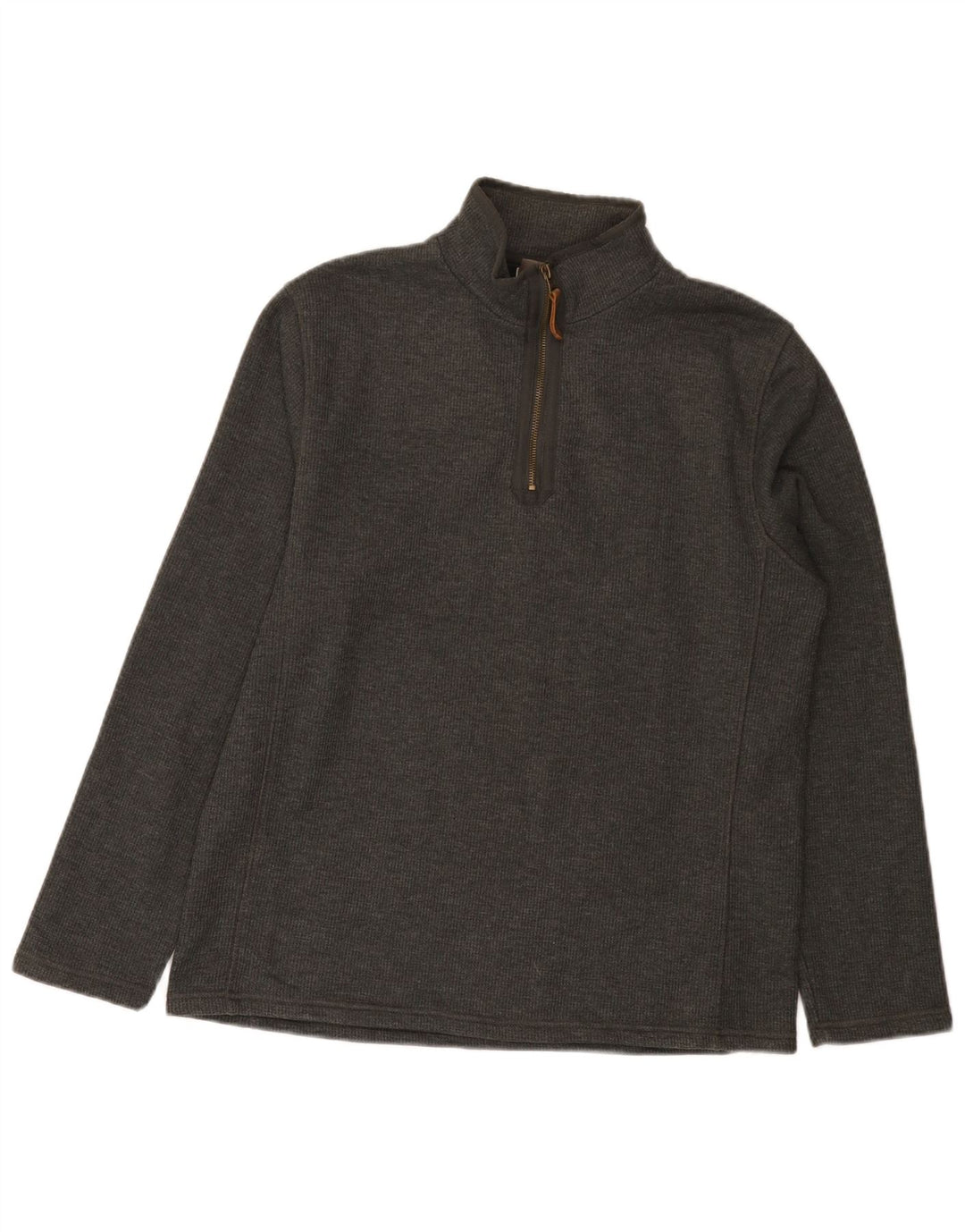 Mountain Warehouse Sweat-shirt à col zippé pour homme en coton gris moyen