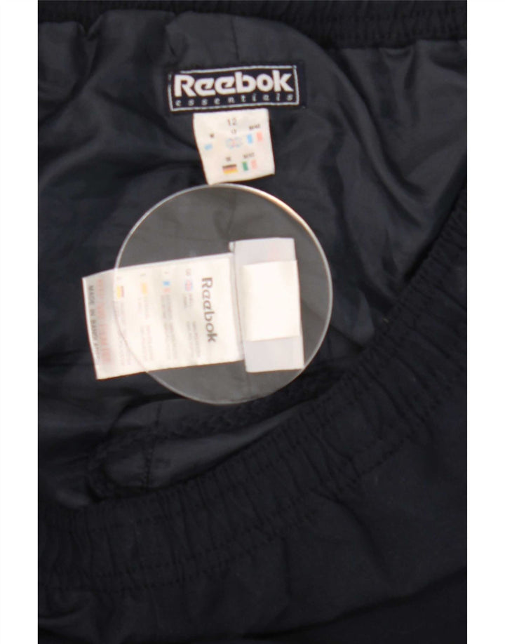 Reebok Pantalon de survêtement pour femme UK 12 Bleu marine moyen Polyester