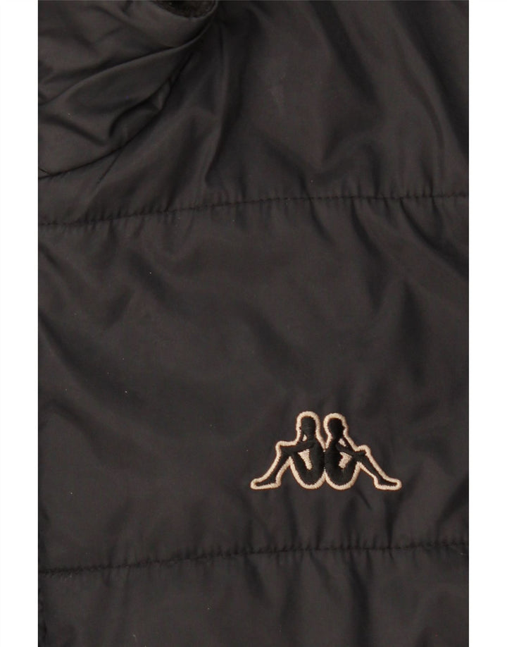 Kappa Veste matelassée pour homme UK 40 Large Noir