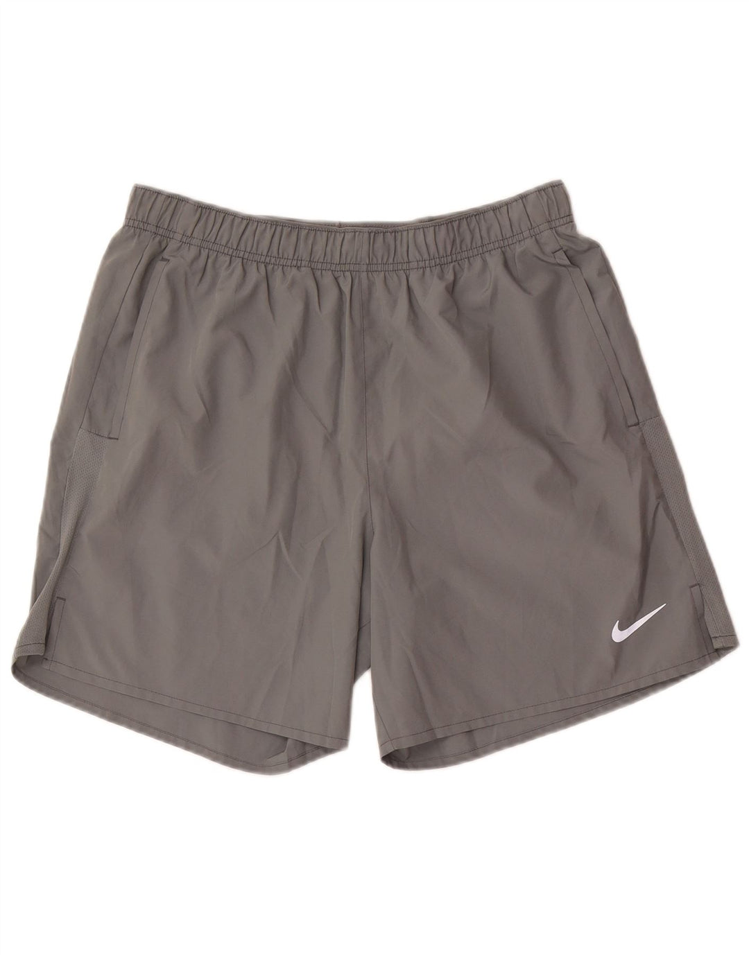 Short de sport Nike Dri Fit pour hommes, grand, gris, polyester