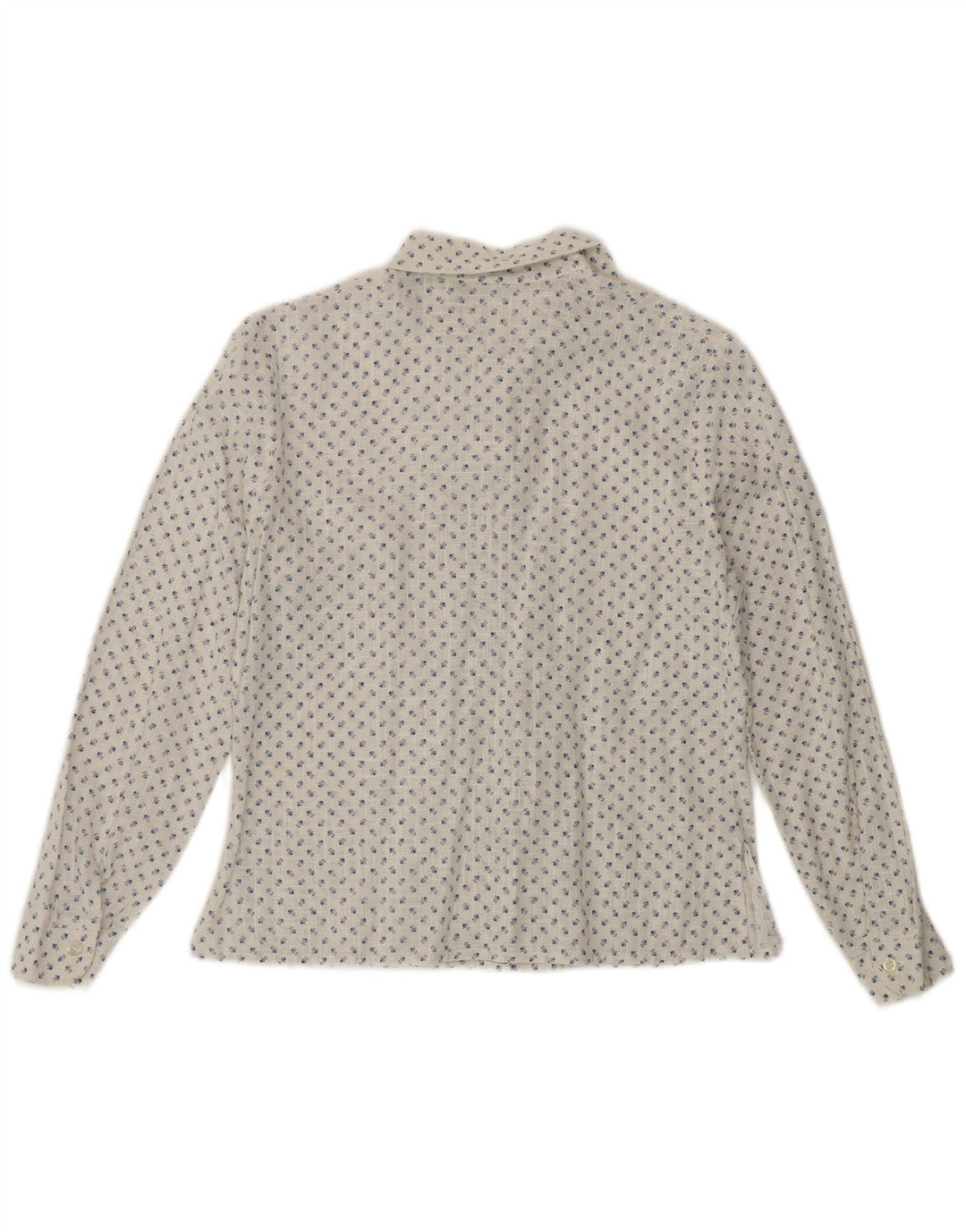 Chemise femme vintage UK 14 Medium White Floral