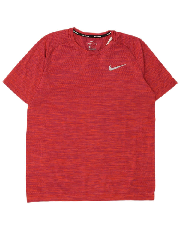 Nike T-shirt Dri Fit pour homme en nylon rouge Taille L
