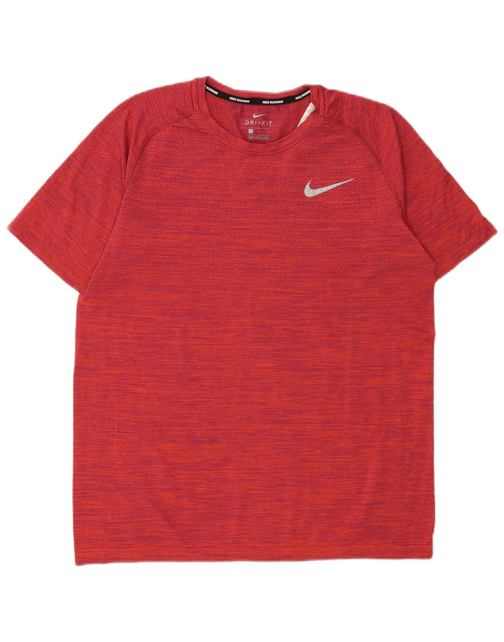 Nike T-shirt Dri Fit pour homme en nylon rouge Taille L