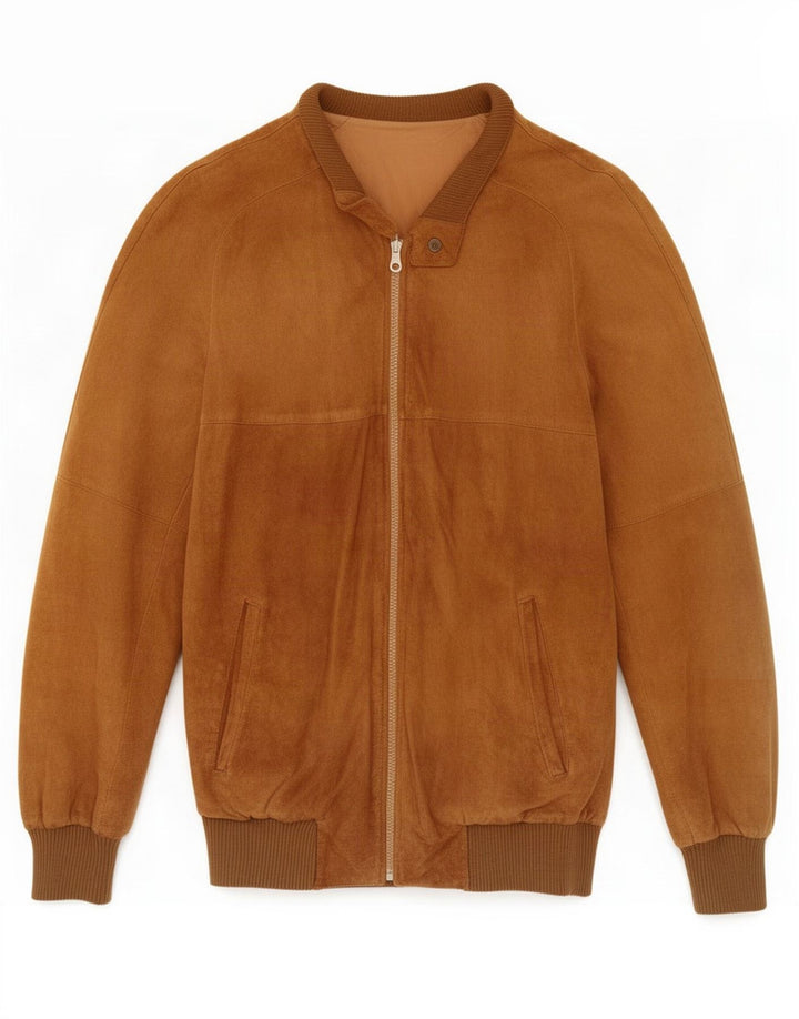 Anfor Veste Bomber En Daim Homme IT 50 Large Marron