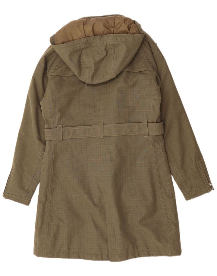 THE NORTH FACE Manteau coupe-vent à capuche pour femme UK 14 à carreaux vert moyen