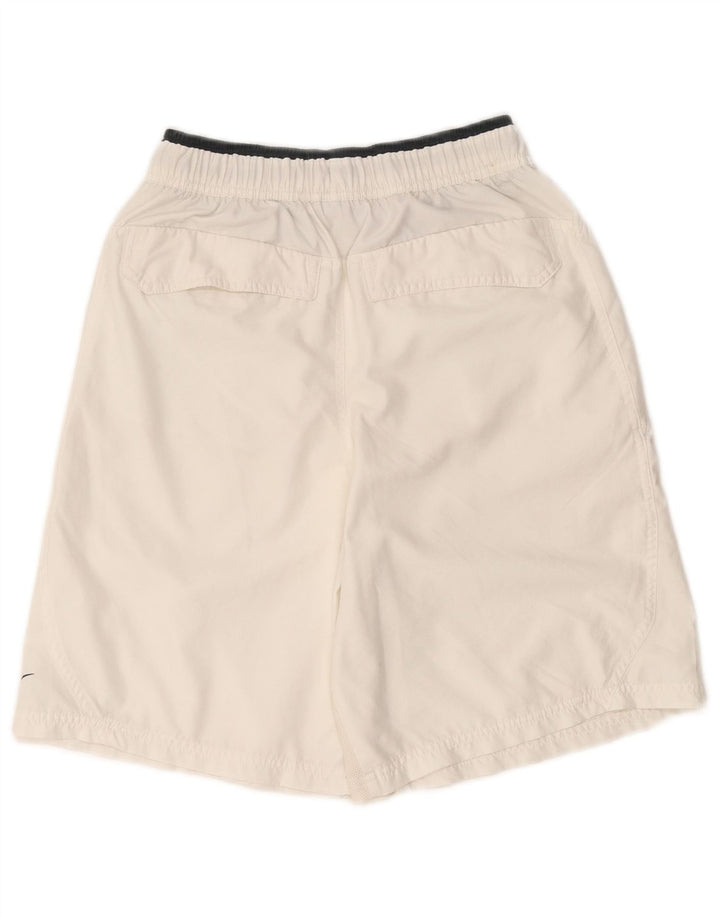 Nike Short de bain pour homme en polyester blanc moyen
