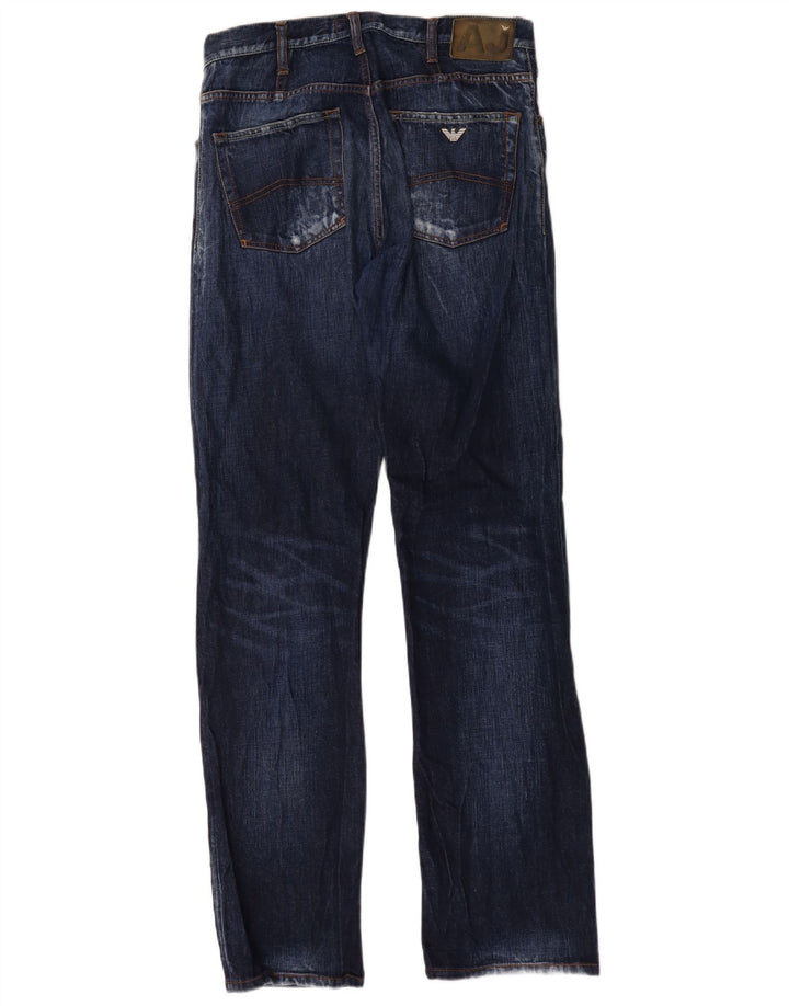 Armani Jean droit W32 L35 bleu marine pour homme