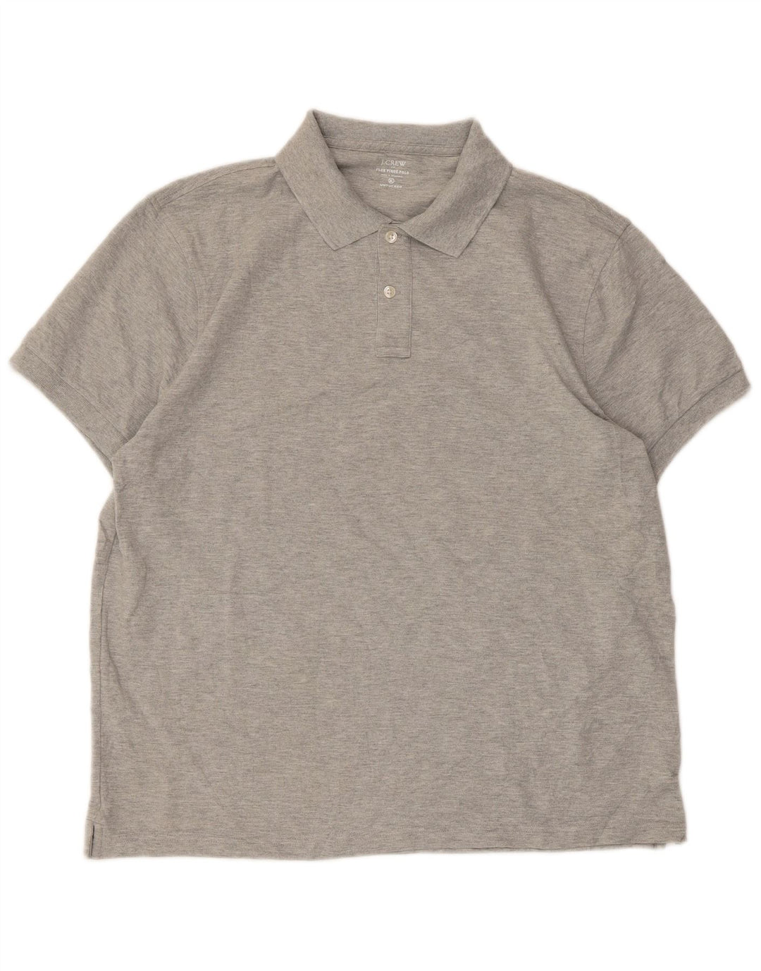 J. Crew Polo Homme XL Gris Moucheté Coton