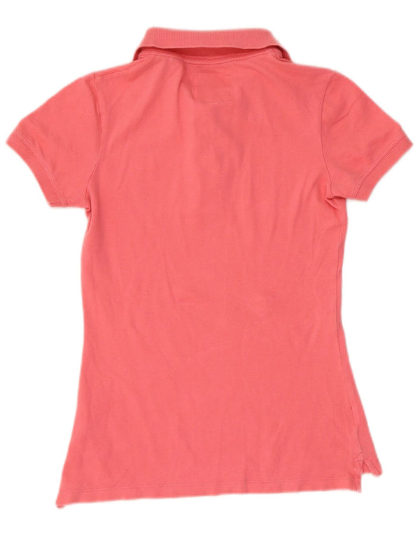 JACK WILLS Polo Femme UK 8 Petit Rose Coton