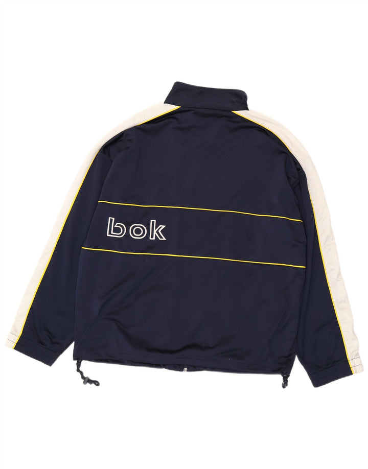 Reebok Veste de Survêtement Graphic Homme Bleu Marine Moyen Colourblock