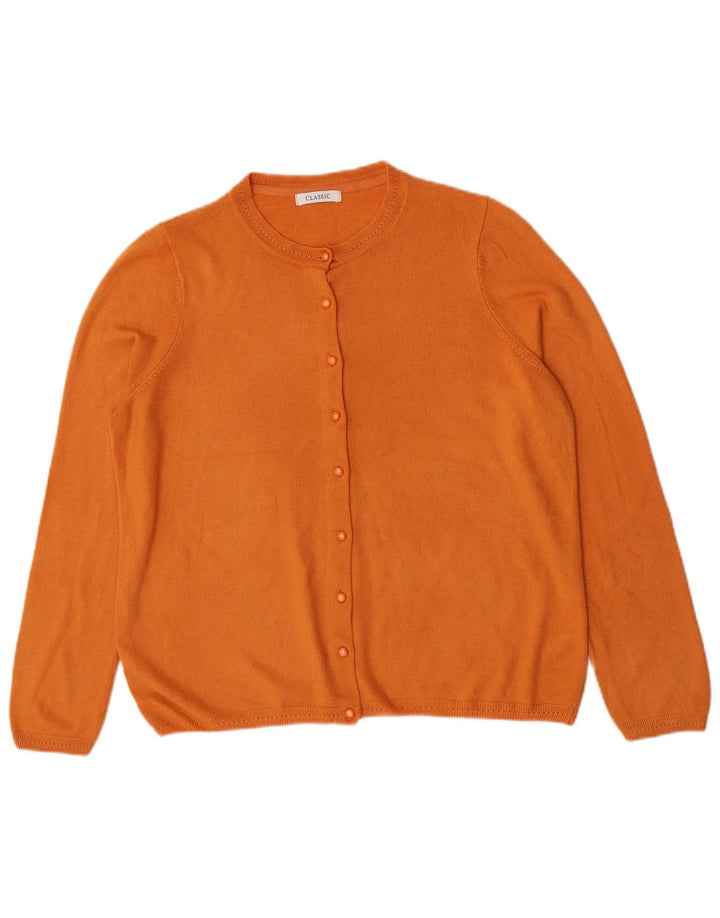 Marks & Spencer Pull cardigan surdimensionné pour femme UK 16 Large Orange